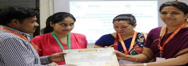 Participant receiving certificate